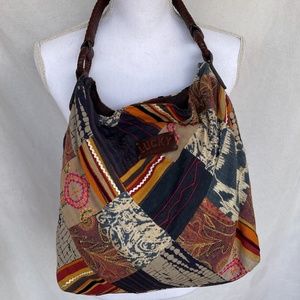 Patchwork Quilt Hobo Boho Hippie Bag Leather